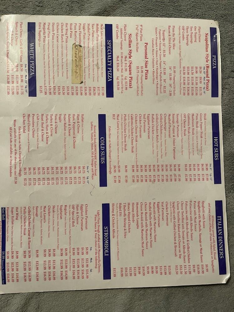 Original Italian Pizza Menu image 4